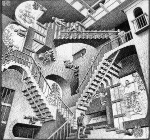 Relativity (M.C. Escher)