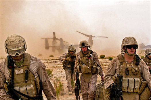 Troops landing