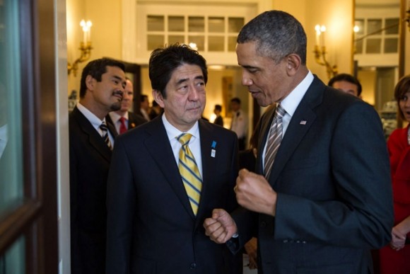 President Obama with Japanese Prime Minister Shinzo Abe